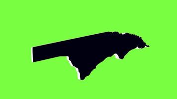 green screen 3d map of Zambezi Region in Namibia video