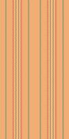 Fone fabric seamless pattern, brand textile background. Tipster lines stripe vertical texture in orange and red colors. vector