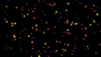 Abstract Golden Dot In The Dark Background Animation video