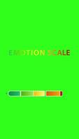 Animated emotion scale transitions from happy to bad, using vibrant colors and smooth movements on a bright green background video