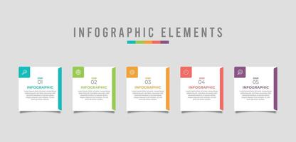 Business infographic design can be used for workflow layout, diagram, annual report. illustration. vector