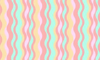 Vibrant pastel wavy stripes pattern. Perfect for backgrounds, textiles, packaging, or any project needing a playful, retroinspired design. Evokes feelings of joy and nostalgia. vector