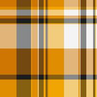 Shop plaid textile texture, nostalgia pattern fabric tartan. Proud seamless check background in orange and amber colors. vector