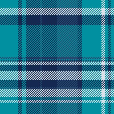 Celeste textile fabric background, effect pattern tartan. Curved texture seamless check plaid in blue and cyan colors.