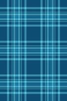 Seamless teal and navy blue plaid pattern. Perfect for textile design, website backgrounds, or wrapping paper. Clean lines and a classic design create a sophisticated yet versatile image. vector
