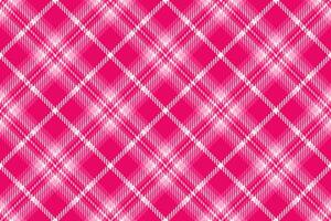 Vibrant pink tartan pattern background. A classic textile design, perfect for fashion, holiday themes, or creative projects. Adds a pop of color and texture vector