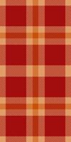 Vibrant autumnal plaid pattern in warm red and orange hues. Perfect for fallthemed designs, textiles, and seasonal branding. vector