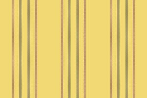 Rousehold lines seamless fabric, ragged background textile . Vather vertical stripe pattern texture in yellow and grey colors. vector