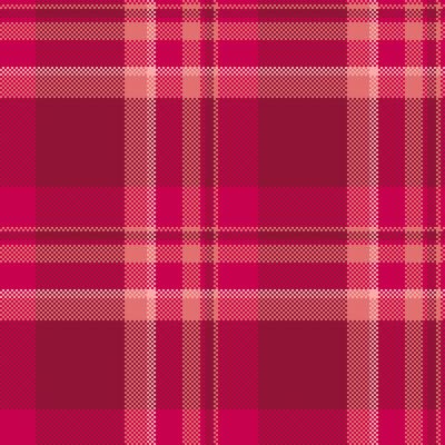 Vibrant pink and coral plaid pattern. Perfect for textile design, fashion, websites, or as a stylish background. This seamless texture evokes warmth and a touch of retro charm.