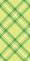 Equal plaid background pattern, cool fabric texture. Rural textile check seamless tartan in lime and green colors. vector