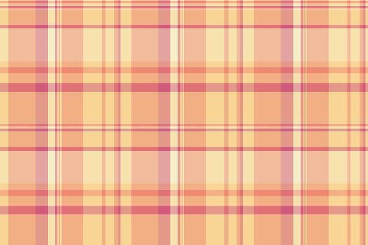 Soft pastel plaid pattern in peach and rose tones. Perfect for backgrounds, textile designs, or website layouts. This seamless texture evokes feelings of warmth and gentle sophistication. vector