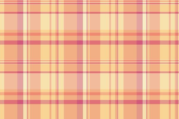 Soft pastel plaid pattern in peach and rose tones. Perfect for backgrounds, textile designs, or website layouts. This seamless texture evokes feelings of warmth and gentle sophistication.