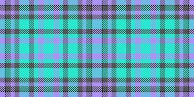 Vibrant pastel plaid pattern in teal, purple, and gray. Perfect for textile design, fashion, website backgrounds, or any project needing a cheerful, modern texture. vector