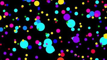 Confetti falling creating a festive atmosphere. video