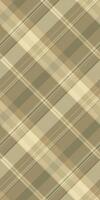 Subtle neutral plaid pattern in beige and olive tones. Elegant, versatile texture ideal for website backgrounds, textile design, or packaging. Conveys a sense of calm and sophistication. vector