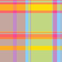 Vibrant pastel plaid pattern. Perfect for textile designs, websites, or cheerful backgrounds. This cheerful, intersecting lines graphic evokes feelings of joy and spring. vector