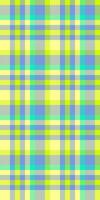 Vibrant pastel plaid pattern in yellow, light blue, and lime green. Perfect for textile design, website backgrounds, or cheerful branding. vector
