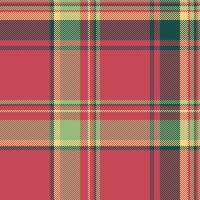 Vibrant red, green, and beige plaid pattern. Perfect for textile designs, website backgrounds, or autumnal themed projects. vector