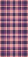 Subtle pink and purple plaid pattern. Perfect for textile design, fashion, or website backgrounds. This seamless texture offers a versatile, elegant aesthetic. vector