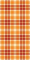 Vibrant autumnal plaid pattern in warm oranges and reds. Perfect for fallthemed designs, textile prints, website backgrounds, or seasonal branding. vector