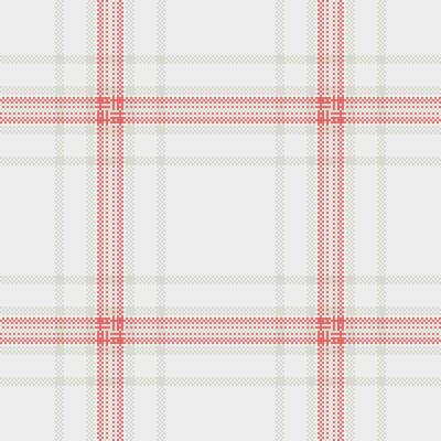 Subtle plaid pattern with delicate red and beige lines creating a classic, versatile texture. Great for backgrounds, textiles, and graphic designs. Soft, elegant.