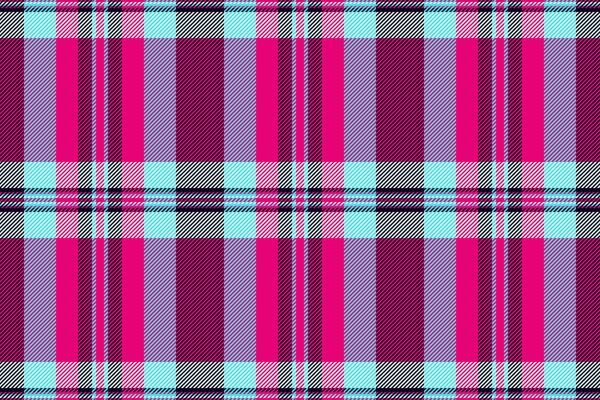 Vibrant pink, purple, and aqua plaid pattern. Perfect for textile designs, fashion, websites, or packaging. Bold geometric texture adds energy and style. Ideal for creating eyecatching visuals.