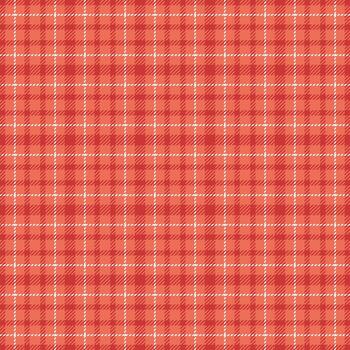 Vibrant coral and white plaid pattern. Perfect for textile design, website backgrounds, or seasonal projects. A classic check design offering a touch of warmth and style. vector