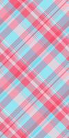 Vibrant pastel plaid pattern in pink, blue, and lavender. Perfect for textile design, website backgrounds, or scrapbooking. This cheerful, intersecting lines create a soft, playful aesthetic. vector