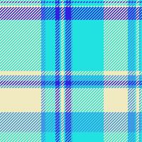 Vibrant turquoise and cream plaid pattern. Perfect for textile design, fashion, websites, or packaging. This cheerful, summery design evokes feelings of freshness and optimism. vector