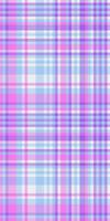 Coat pattern seamless check, row texture fabric tartan. Outfit plaid textile background in violet and cyan colors. vector