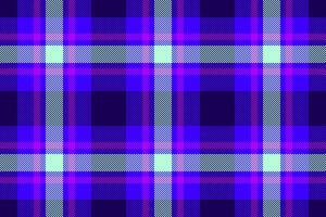 Vibrant, geometric pattern of intersecting lines in shades of blue, purple, and light green, creating a modern plaid or tartan texture. Great for backgrounds or textiles. vector