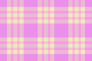 Pastel plaid pattern in pink, yellow and light blue tones. A cozy and cheerful backdrop for designs, textiles, or graphic projects requiring a soft touch. vector