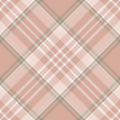 Elegant tartan pattern design. Seamless check plaid fabric texture in rose and neutral tones. Ideal for textile, fashion or interior design projects.
