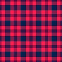 December check seamless , folklore pattern background texture. Halftone textile tartan plaid fabric in red and pink colors. vector