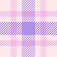 Pastel pink and purple plaid pattern. Soft, delicate texture ideal for feminine designs, websites, or textile projects. Evokes feelings of sweetness, calmness, and gentle sophistication. vector