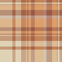 Warm, inviting textile pattern. A classic tartan plaid in comforting earth tones, evokes coziness, tradition, rustic elegance. Perfect for backgrounds, design elements. vector