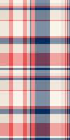 Vibrant coral and cool blue plaid pattern. Perfect for textile design, fashion, or website backgrounds. This seamless texture offers a classic yet modern aesthetic. vector