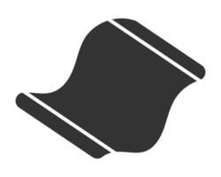 Abstract shape hinting at movement, flow, or transformation. A versatile graphic element for creative projects, layouts, or presentations requiring a dynamic symbol. vector