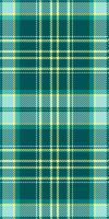 Womens fashion plaid check, luxurious pattern tartan fabric. Daisy background texture textile seamless in teal and light colors. vector