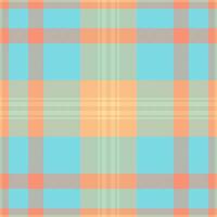 Pastel plaid pattern. Soft, summery colors create a cheerful, calming texture ideal for textile design, websites, or branding. vector