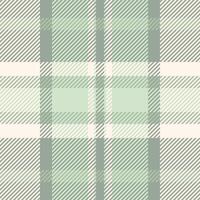 Subtle sage green and cream plaid pattern. Elegant, calming texture perfect for website backgrounds, textile design, or stationery. Evokes feelings of serenity and sophistication. vector