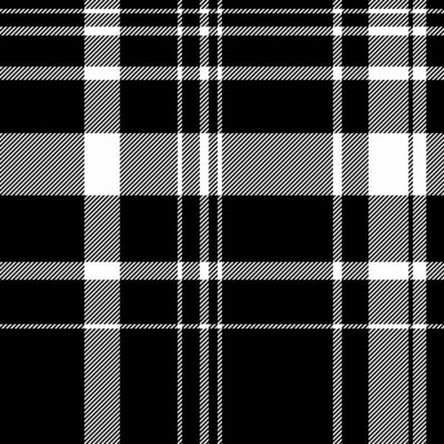 Sleek black and white plaid pattern. Perfect for textile designs, website backgrounds, or fashion illustrations. This classic, timeless texture evokes a sense of sophistication and style.