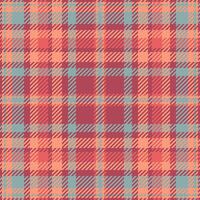 Warm, muted plaid pattern in coral, dusty rose, and teal. Perfect for autumnal designs, textiles, or website backgrounds. Evokes feelings of comfort and nostalgia. vector