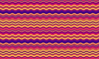 Vibrant wavy stripes in sunset hues create an energetic, retroinspired pattern. Perfect for website backgrounds, textile designs, or playful branding. vector