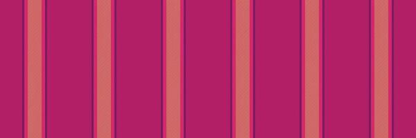 Sid textile pattern stripe, scenery background lines fabric. Lesthetic seamless texture vertical in pink and orange colors. vector