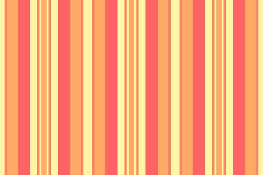 Nepetitive vertical textile stripe, template seamless pattern. Lovember background fabric lines texture in red and yellow colors. vector