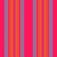 Vibrant vertical stripes in teal, orange, and pink create a dynamic textile design. Perfect for fashion, web design, or print projects needing a bold, geometric pattern. vector