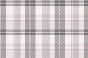 Gift card background plaid seamless, us fabric pattern texture. Model textile tartan check in grey and sea shell colors. vector