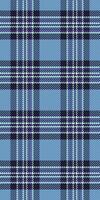 Tattersall pattern fabric background, new york plaid seamless texture. Outfit textile tartan check in cyan and dark colors. vector