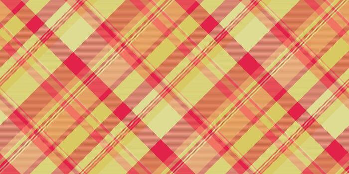 vibrante tartán modelo con superposición líneas en sombras de amarillo, naranja, y rojo. un versátil fondo ideal para textiles, digital arte, y gráfico diseño proyectos vector